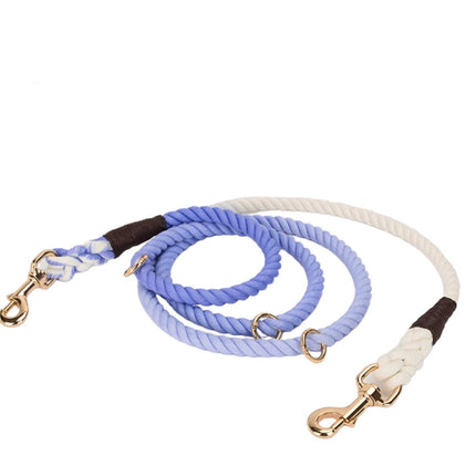 HANDS FREE DOG ROPE LEASH - OMBRE LIGHT PURPLE
