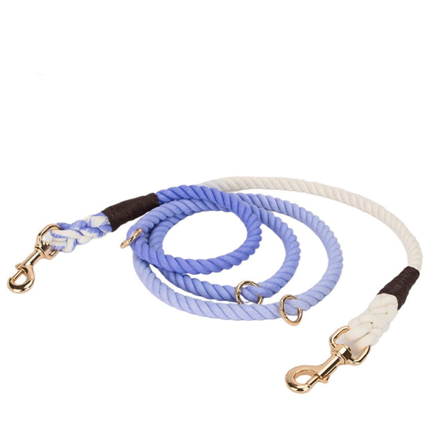 HANDS FREE DOG ROPE LEASH - OMBRE LIGHT PURPLE