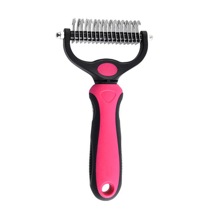 SIHI Dog & Cat Dematting Comb, Double-Sided Pet Grooming Brush