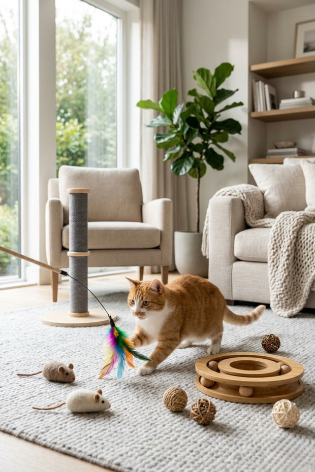Banner image for: <h5>For Cats</h5><p>Cat Toys & Accessories</p>
