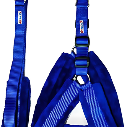 Fur Padded Nylon Dog Harness Leash For Dog Size ?21.9x18.8x3.7 CM
