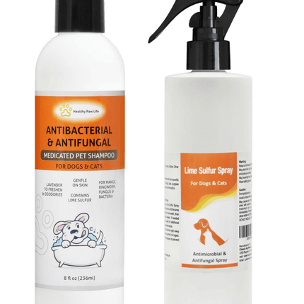 Lime Sulfur Pet Shampoo & Spray Bundle – 8 oz Set